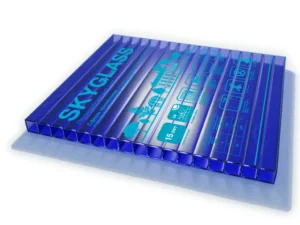 Сотовый поликарбонат Skyglass 4мм цветной синий